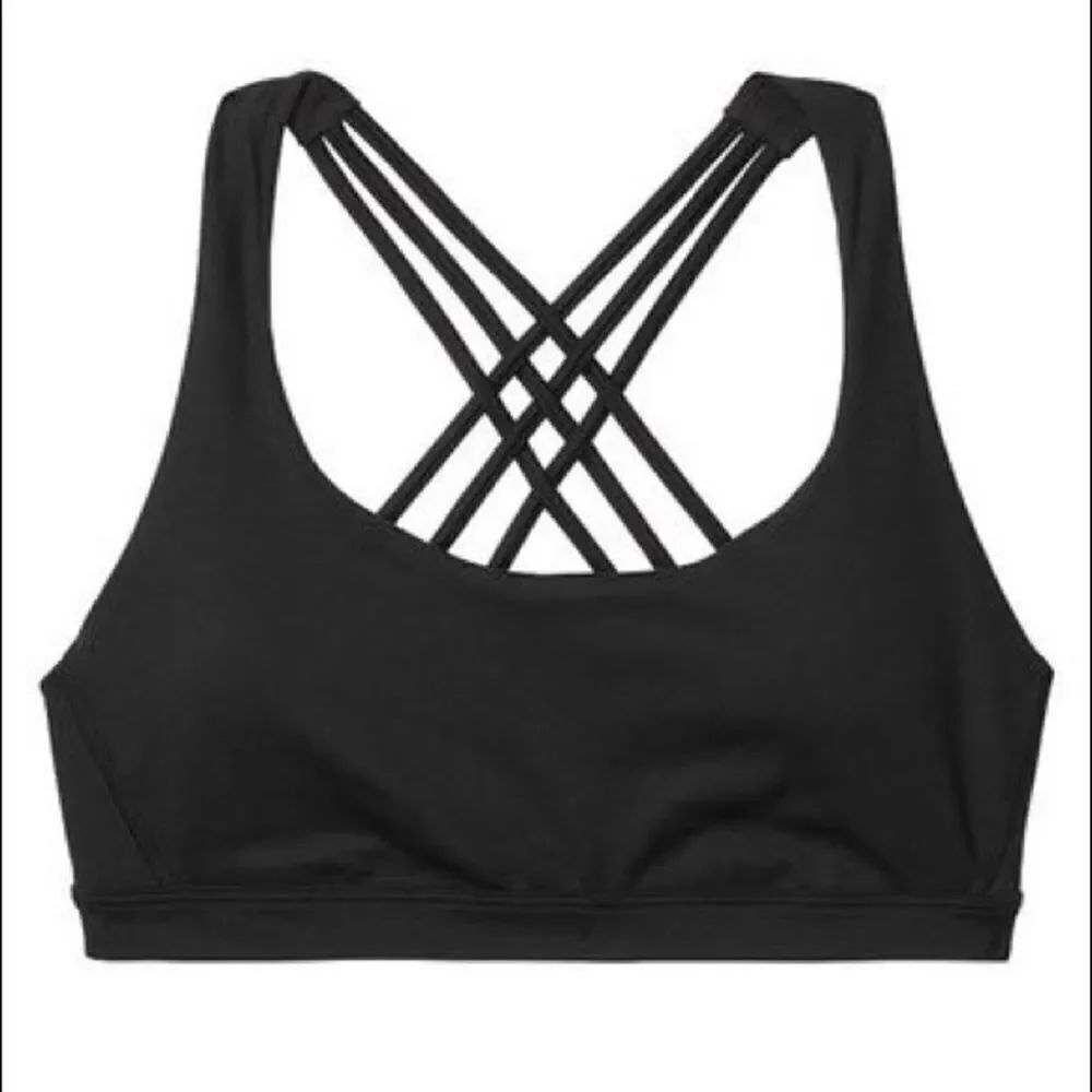 Victoria’s Secret Essentials Strappy Padded / Removable Padding Sports bra Black
